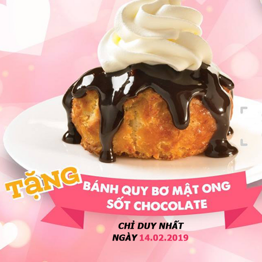 Texas Chicken tặng bánh quy khi selfie và check in