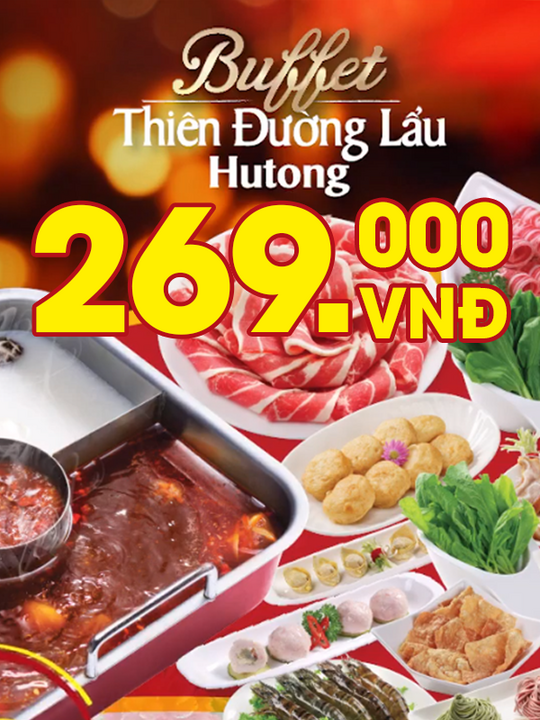 HUTONG ưu đãi buffet lẩu chỉ từ 269k