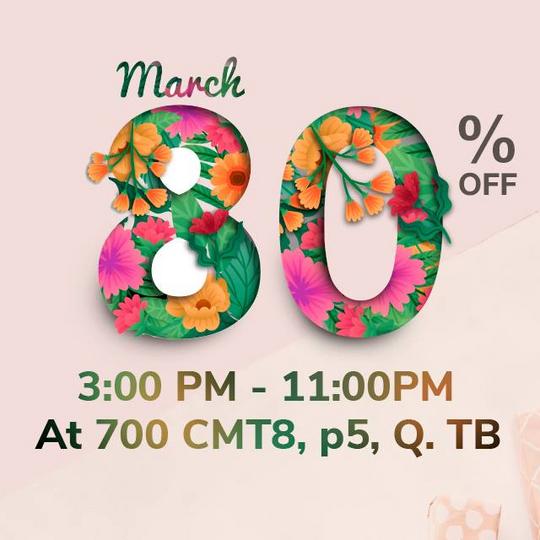X70 giảm đến 80% tất cả sản phẩm