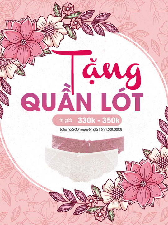 Pandemos Lingerie Vietnam tặng quần lót Elle với HĐ từ 1.300k