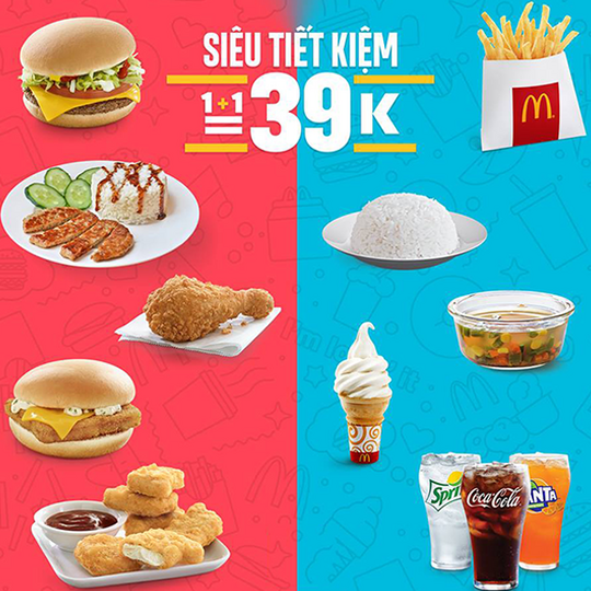 McDonald's ưu đãi combo 39k khung giờ vàng