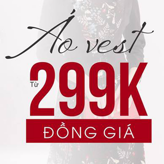 NEM Fashion đồng giá áo vest chỉ từ 299k - 399k