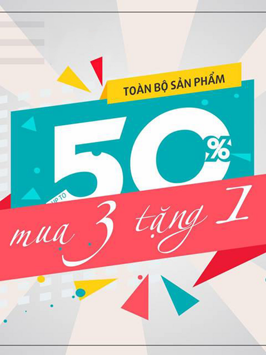 NEM Fashion giảm đến 50% và mua 3 tặng 1