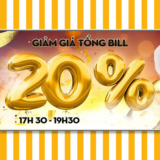 Poc Poc Beer Garden giảm 20% khung giờ vàng