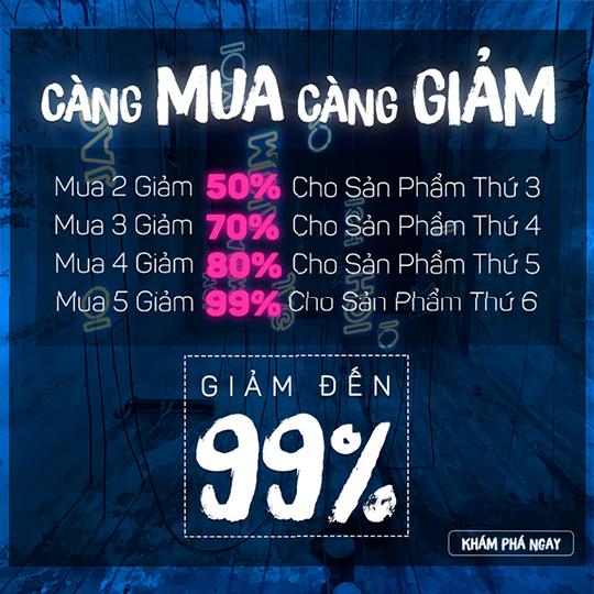 FAHASA giảm đến 99% khi từ 3 sản phẩm