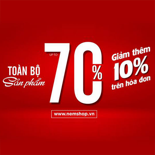 NEM Fashion giảm đến 70% toàn bộ sản phẩm Hè
