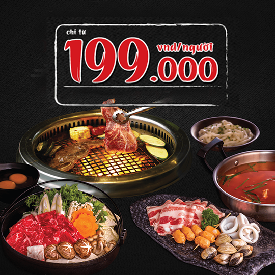 Tasaki BBQ buffet chỉ 199k vào thứ 5