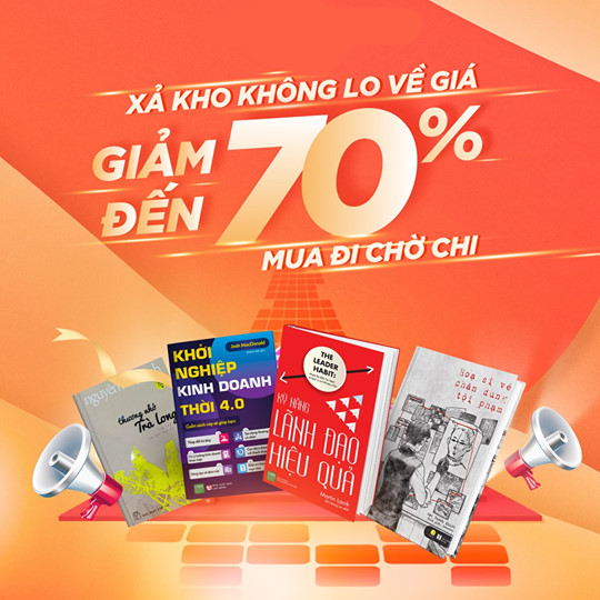 Tiki sách xả kho, giảm sốc đến 70%