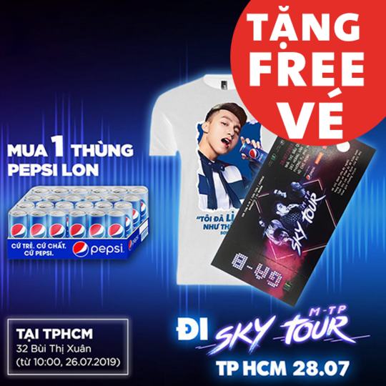 Circle K tặng vé Skytour khi mua thùng Pepsi lon
