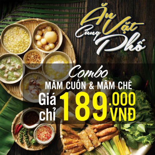 Phố Ngon 37 ưu đãi combo cuốn + chè 189k