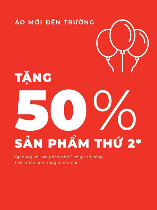 Canifa giảm 50% sản phẩm thứ 2