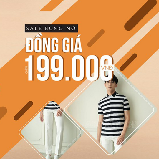 Adam Store giảm đến 70%, đồng giá từ 199k
