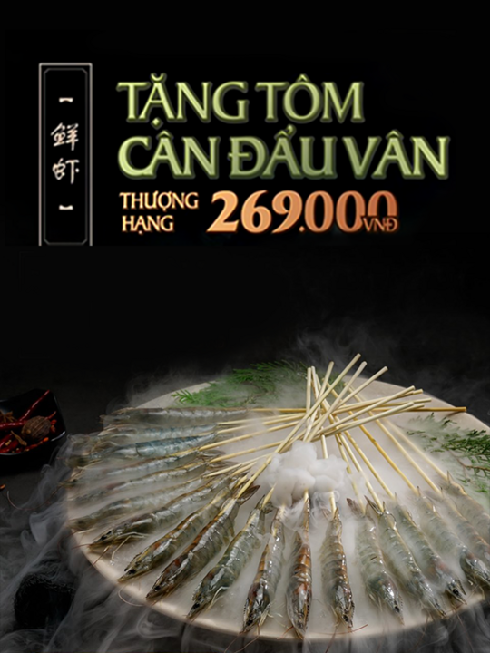 HUTONG tặng tôm Cân đẩu vân tại Hà Nội