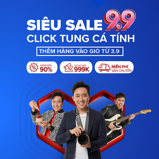 Lazada siêu Sale 9.9 - Ưu đãi đến 90%