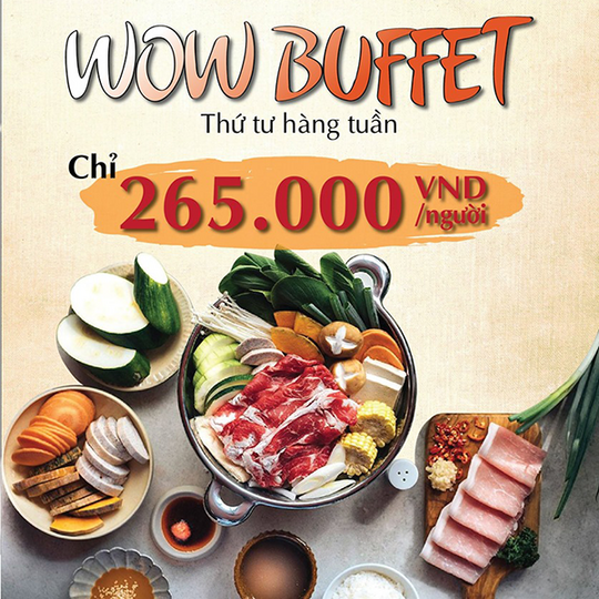 Mo Mo Paradise Vietnam buffet chỉ 265k/người