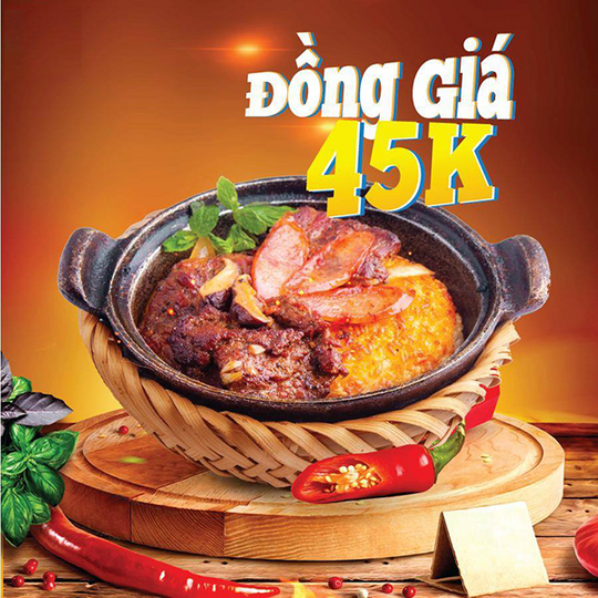 KOMBO ưu đãi cơm niêu đồng giá chỉ 45k