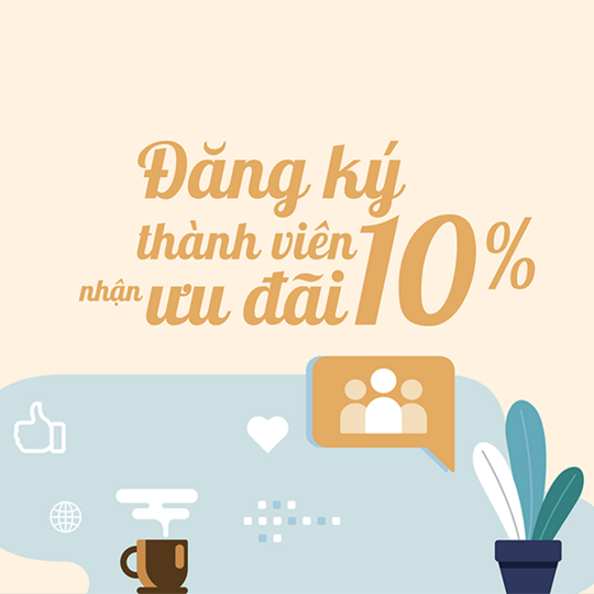 Thức Coffee giảm 10% khi đăng ký thành viên