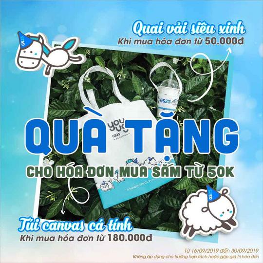 GS25 quà tặng hấp dẫn cho hóa đơn từ 50k