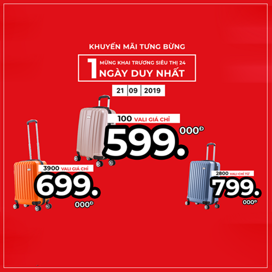 MIA vali chỉ từ 599k tại Đà Nẵng