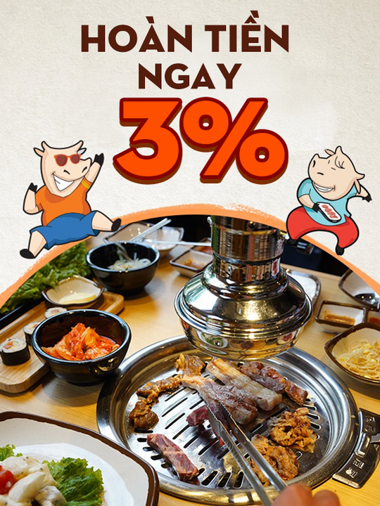 Gogi House hoàn tiền 3% khi mua voucher tại Shopiness