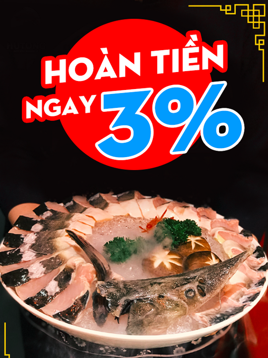 HUTONG hoàn tiền 3% khi mua voucher tại Shopiness
