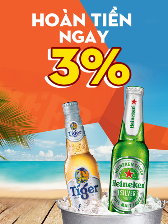 Vuvuzela Beer Club hoàn tiền 3% khi mua voucher tại Shopiness