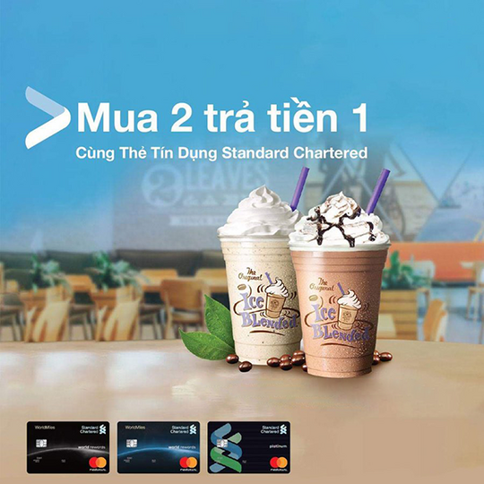 The Coffee Bean ưu đãi mua 2 trả tiền 1