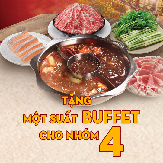 Manwah tặng suất buffet cho nhóm 4