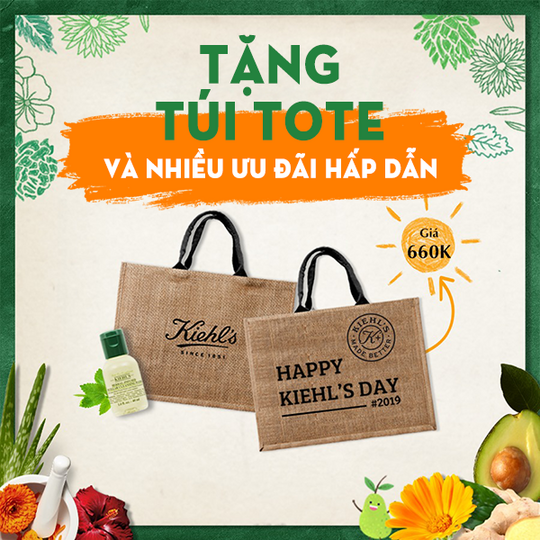 Kiehl's tặng túi tote khi đặt trước sản phẩm