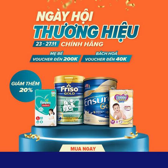 Lazada ngày hội thương hiệu, giảm đến 50%