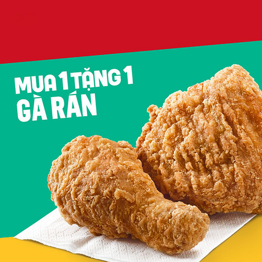 McDonald's ưu đãi mua 1 tặng 1 gà rán