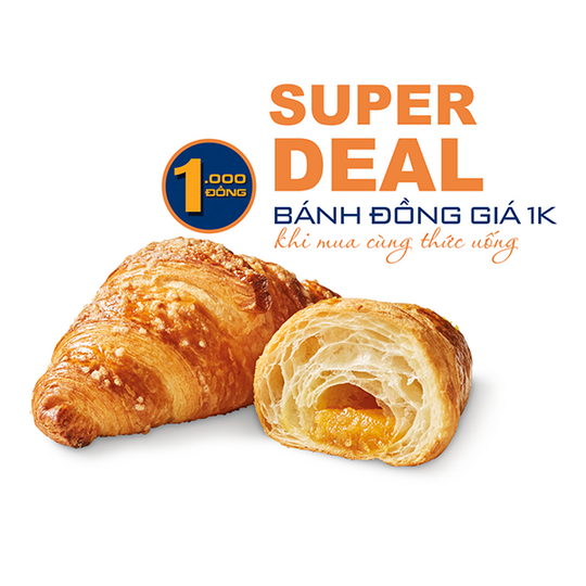 4Gs Texas ưu đãi bánh nướng chỉ 1k khi mua kèm nước