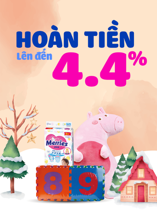 Con Cưng hoàn tiền lên đến 4.4% khi mua hàng