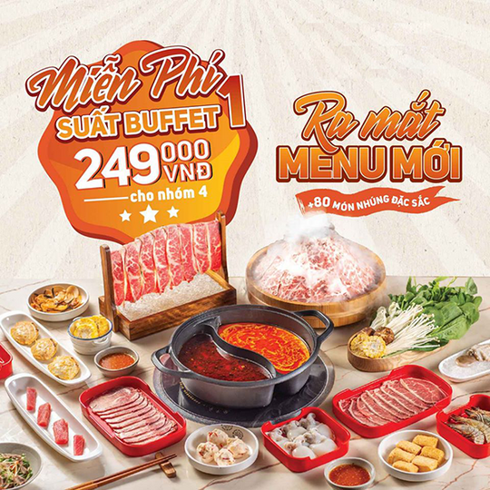 Hotpot Story đi 4 tặng 1 tại miền Nam