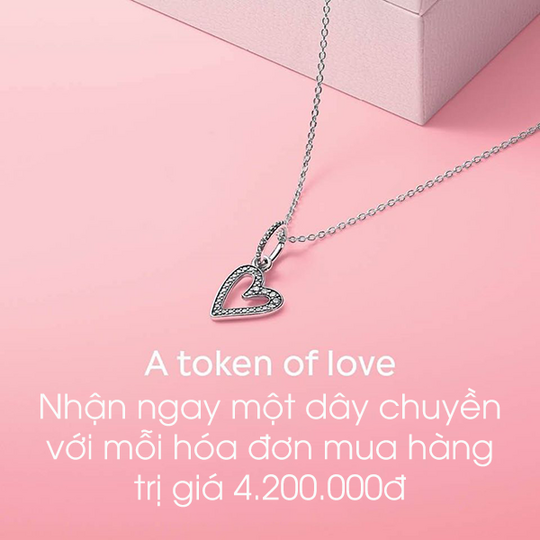 PANDORA tặng dây chuyền cho đơn hàng từ 4tr2