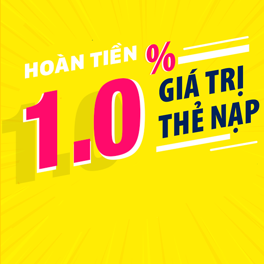 Viettel hoàn tiền 1% khi nạp thẻ điện thoại