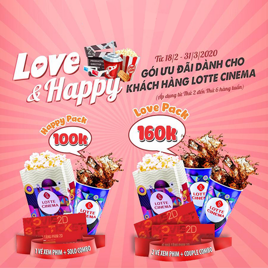 Lotte Cinema khuyến mãi combo chỉ từ 100k 