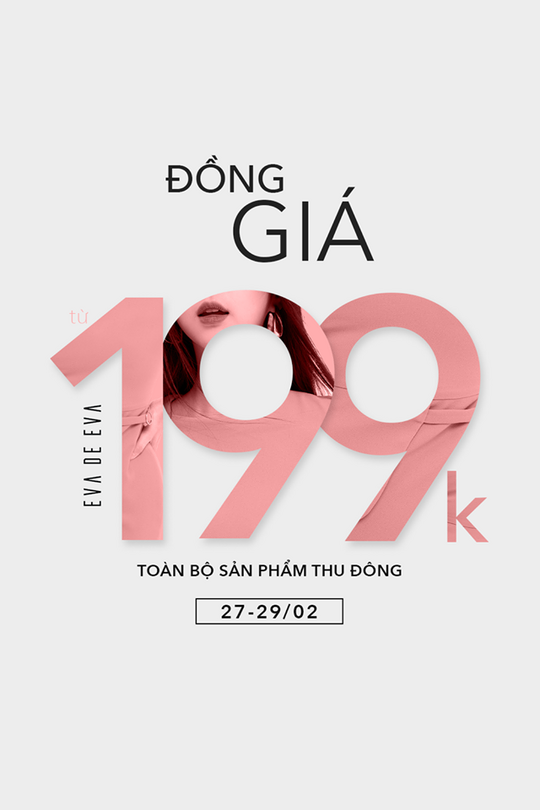 Eva de Eva  đồng giá từ 199k sản phẩm Thu Đông