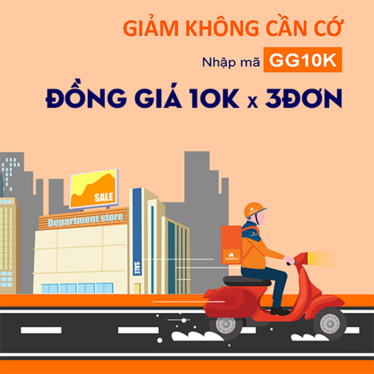 AhaMove đồng giá 10k giao hàng
