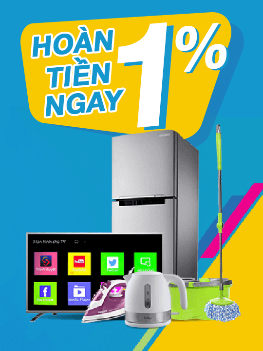 Điện Máy Xanh hoàn tiền ngay 1% khi mua voucher