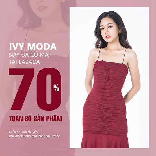 Ivy Moda khuyến mãi giảm đến 70% qua Lazada