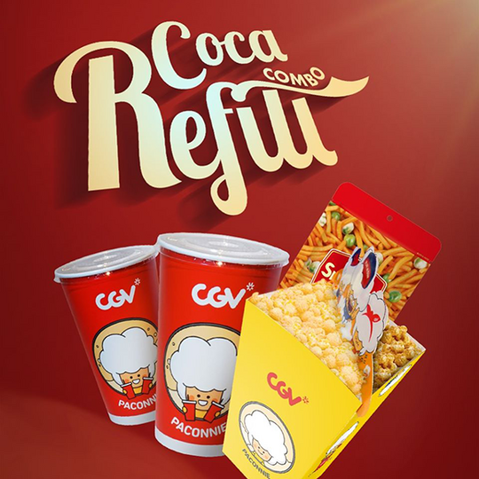CGV miễn phí refill khi mua Combo Coca