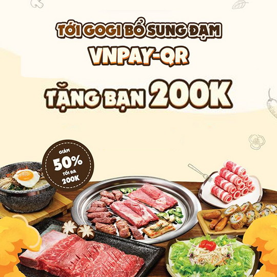 Gogi House giảm 50% khi thanh toán qua VNPAY