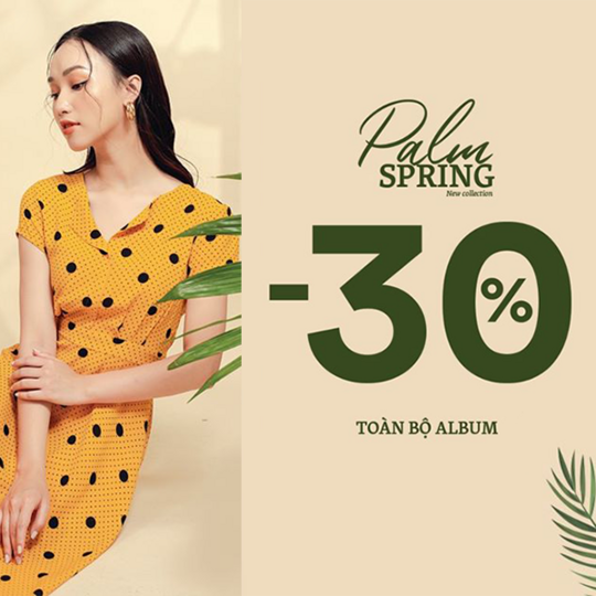  Thời Trang Seven.AM khuyến mãi 30% BST Palm Spring