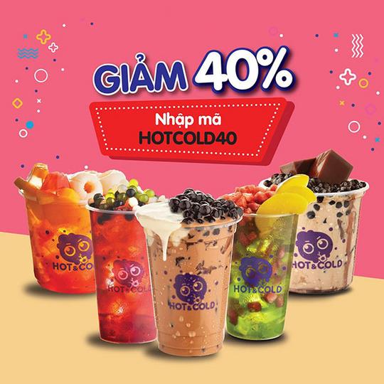 Hot & Cold khuyến mãi giảm 40% toàn menu