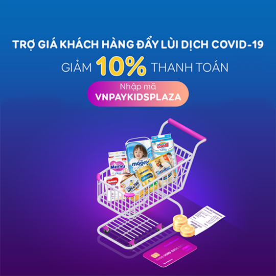 Kids Plaza giảm 10% khi thanh toán VNPAY
