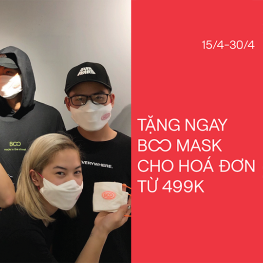 Bò Sữa - Boo tặng khẩu trang BOO cho hóa đơn từ 499K