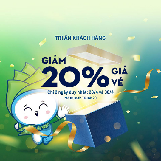 Bamboo Airways giảm 20% khi mua vé bay
