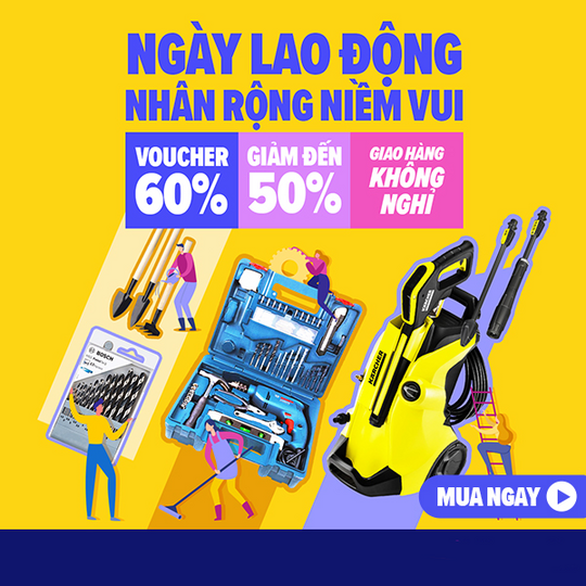 Lazada khuyến mãi đến 50% mừng Quốc Tế Lao Động