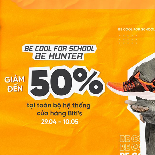 Biti's Hunter khuyến mãi đến 50% cho Biti's Hunter